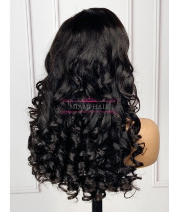 Perruque Lace Wig 13x4 Loose Body Wave - avec Effet Presque Double Drawn et Maximum de Volume en Cheveux Remy s'inspire de l'anatomie humaine