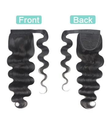 Hufeisenponytail Schwarz Magie Remy Hair Körperwelle soldes