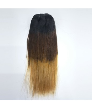 Kit Extensions à Clips Straight Ombre Brun Chocolat Blond 120 gr 50% de réduction en Octobre 2024