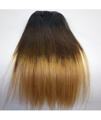 Kit Extensions à Clips Straight Ombre Brun Chocolat Blond 120 gr 50% de réduction en Octobre 2024