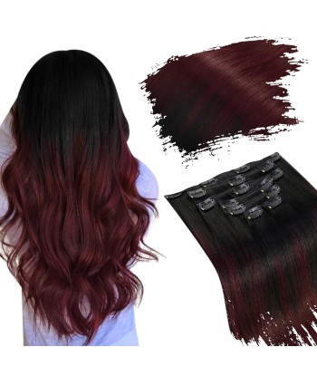 Kit Extensions à Clips Straight Ombre Brun Foncé 99J 120 gr acheter