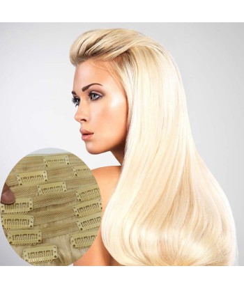 Gerade Blondclips Extensions Kit Platinum gr pas cher chine