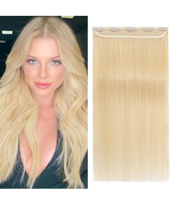 Gerade blonde Clip -Erweiterung Platinmono Max Volumenstreifen vous aussi creer 