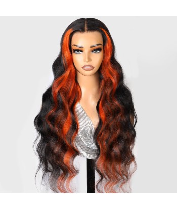 13x4 Lace Body Wave 1b/Ingwer 200% vor dem Kut, vor-léclairci, ohne Kleber Venez acheter