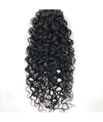 Zwarte paardenstaart paardenstaart met Remy Hair Water Wave Cord suggérées chez