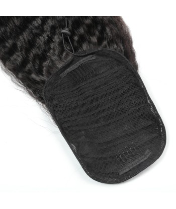 Zwarte paardenstaart paardenstaart met Remy Hair Kinky recht snoer Profitez des Offres !