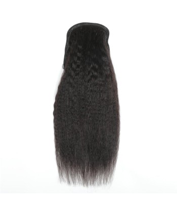 Zwarte paardenstaart paardenstaart met Remy Hair Kinky recht snoer Profitez des Offres !