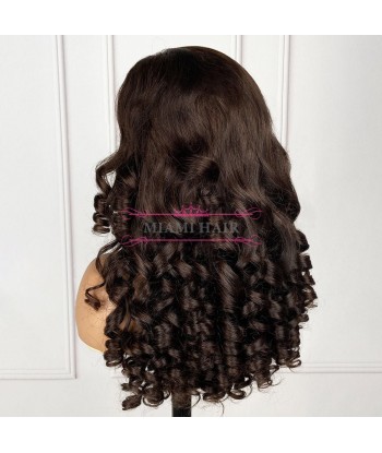 WIG 13X4 LOOSE BOVE 4 wig wig 13x4 - With almost double drawn effect and maximum REMY hair volume plus qu'un jeu 