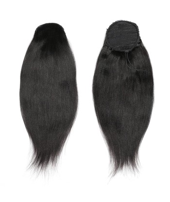 Schwarzer Pferdeschwanz -Pferdeschwanz zum Remy Hair Yaki gerade Kabel sur le site 