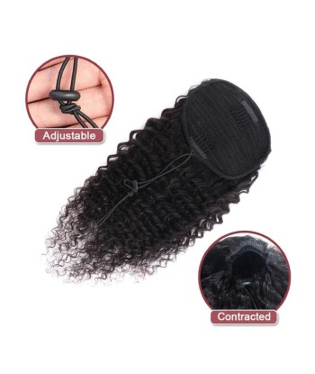 Schwarzer Pferdeschwanz -Pferdeschwanz mit Remy Hair Deep Wave Cord Toutes les collections ici