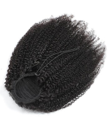 Schwarzer Pferdeschwanz Pferdeschwanz zum Remy Hair Afro Curly Kabel destockage