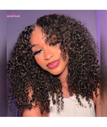 Miami Hairflex 6x4 Kinky Curly 250% HD -Perücke Les êtres humains sont 