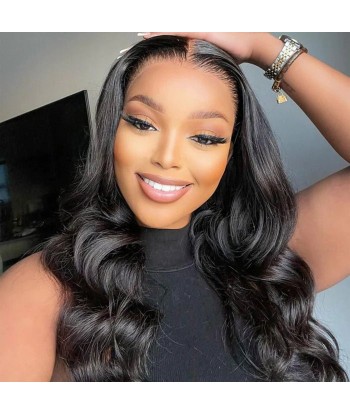 Pre-cut front lace body wave dark brown "ready-to-wear" destocking Faites des économies