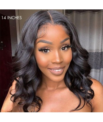 Pre-cut front lace body wave dark brown "ready-to-wear" destocking Faites des économies