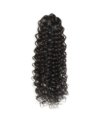 Cola de caballo de cola negra con alicates naturales Remy Hair Deep Wave votre