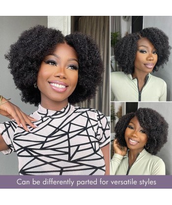 Simplicité Naturellle - Perruque Sans Colle Jerry Curl Naturelle et Volumineuse 5x5 et Bonnet Respirant - Prête à Porter solde