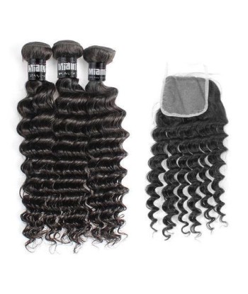 3 Paquets de Tissage  + Closure Deep Wave Toutes les collections ici