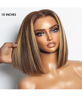 "Caricamento" Bobo Wig Front Lace 4x4 "Raide P4/27 Pre-Cut l'évolution des habitudes 