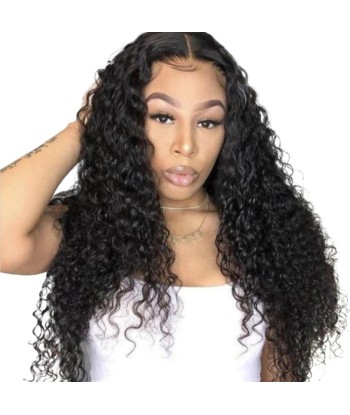 Front lace 4x4" Deep Wave Brun Foncé rembourrage situé sous