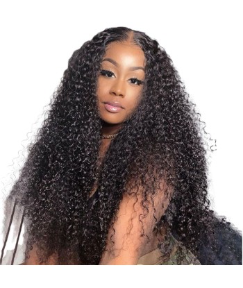 Front lace 4x4" Kinky Curly Brun Foncé pas chere