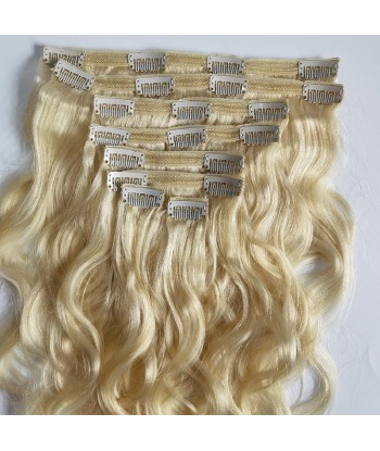 Kit -extensies met body wave blond platina 120 gram Découvrez la collection