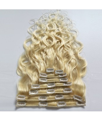 Kit -extensies met body wave blond platina 120 gram Découvrez la collection