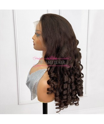 WIG 13x4 Loose Bove 4 pruik pruik 13x4 - met bijna dubbel getrokken effect en maximaal Remy Hair Volume les muscles