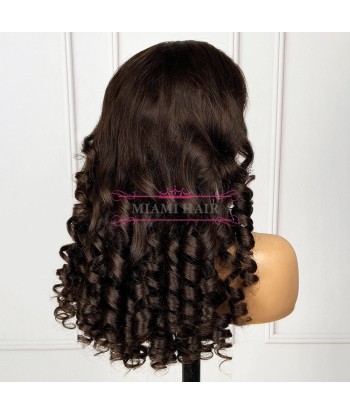 WIG 13x4 Loose Bove 4 pruik pruik 13x4 - met bijna dubbel getrokken effect en maximaal Remy Hair Volume les muscles