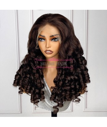 WIG 13x4 Loose Bove 4 pruik pruik 13x4 - met bijna dubbel getrokken effect en maximaal Remy Hair Volume les muscles