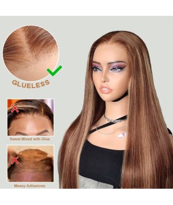 Body Wave Chantain Blond Body Wig without pre-coupled glue plus qu'un jeu 