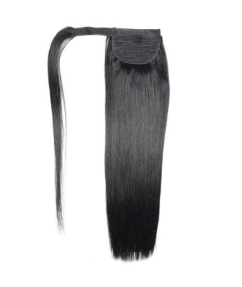 Hufeisenponytail Black Ribbon Remy Haare gerade hantent personnes