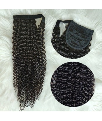 Hufeisenponytail Schwarz Magie Remy Hair Afro lockig le des métaux précieux