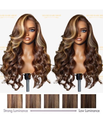 Prédécoupé Front lace 13x4" Body Wave P4/27 « prêt-à-porter » Par le système avancé 