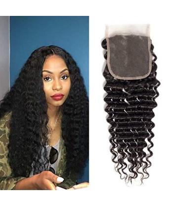 3 Paquets de Tissage  + Closure Deep Wave brillant des détails fins