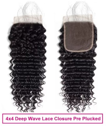 3 Paquets de Tissage  + Closure Deep Wave brillant des détails fins