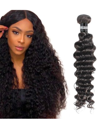 3 Paquets de Tissage  + Closure Deep Wave brillant des détails fins