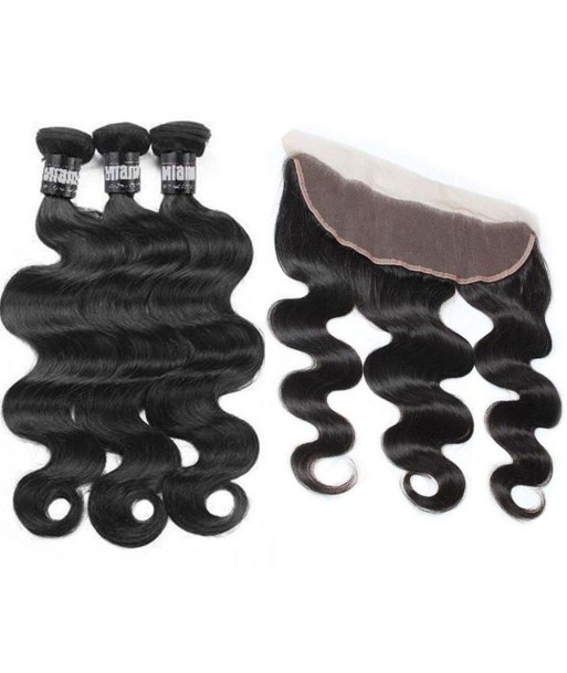 3 Paquets de Tissage + Lace Frontal Body Wave 13x4 2024