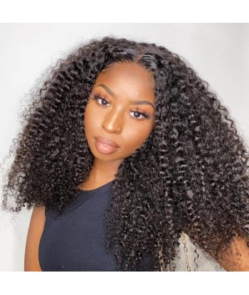 Front lace 13x4" Kinky Curly Brun Foncé destockage