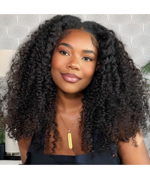 Perruque V-Part Kinky Curly Brun Foncé de la marque