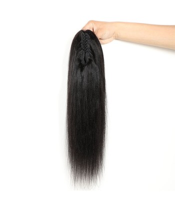 Queue de cheval Ponytail  Noir à Pince Naturel Remy Hair Yaki Straight Paris Déstockage Promo