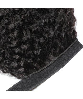 Queue de cheval Ponytail  Noir Ruban Magique Remy Hair Kinky Straight ou a consommer sur place