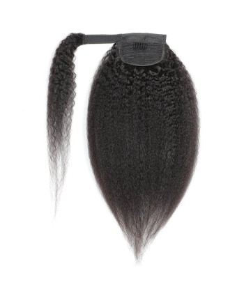 Queue de cheval Ponytail  Noir Ruban Magique Remy Hair Kinky Straight ou a consommer sur place