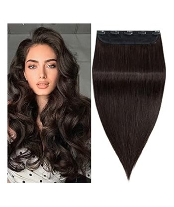 Extension à Clips Straight Brun Mono Bande Maxi Volume prix